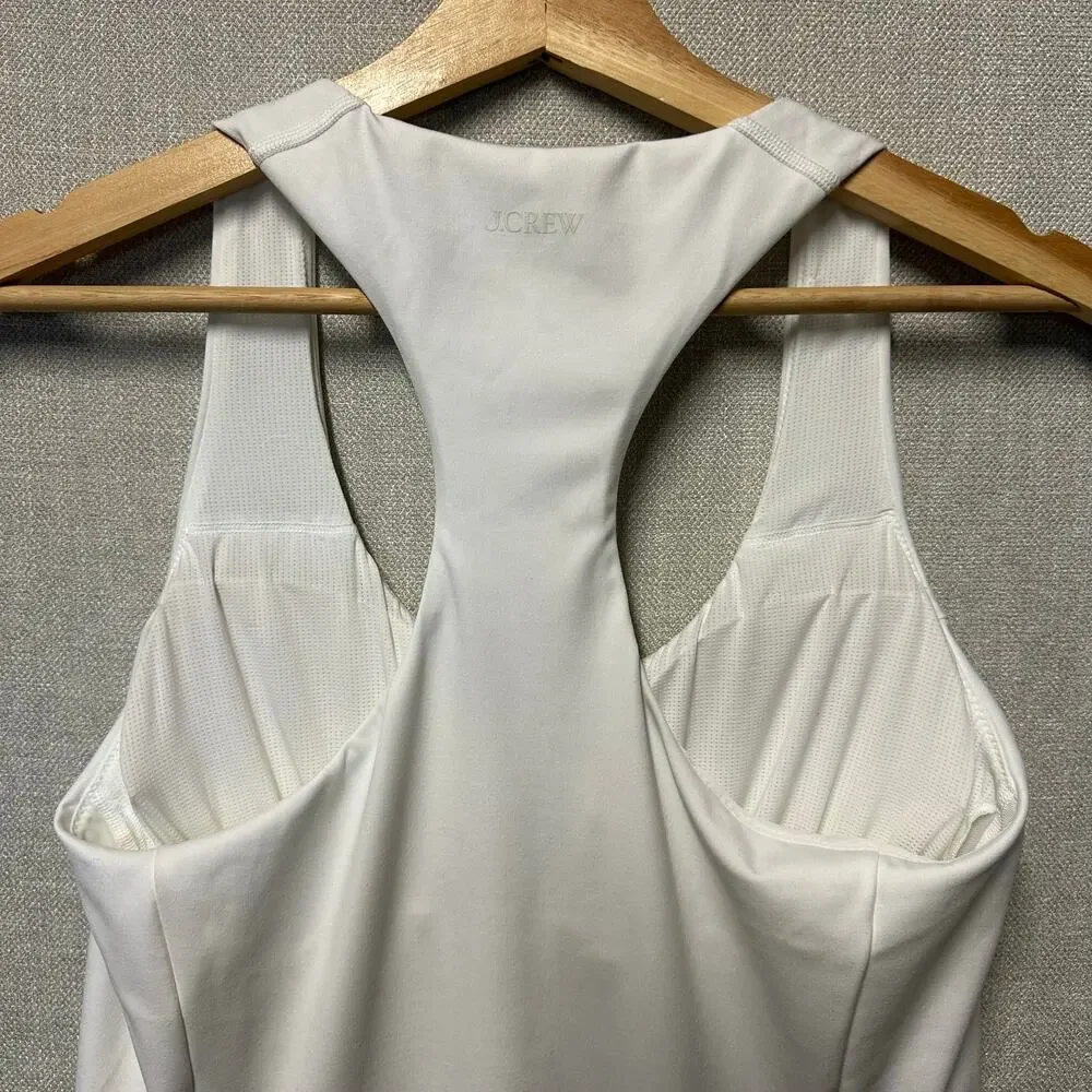 NWT J. Crew Active White Dress with Shorts Medium Tennis Workout - Picture 6 of 8